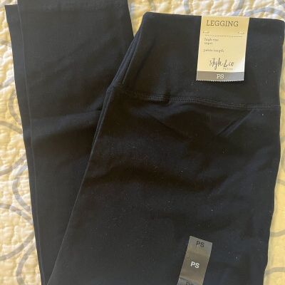 Style & Co  Leggings Capri Black PS NWT